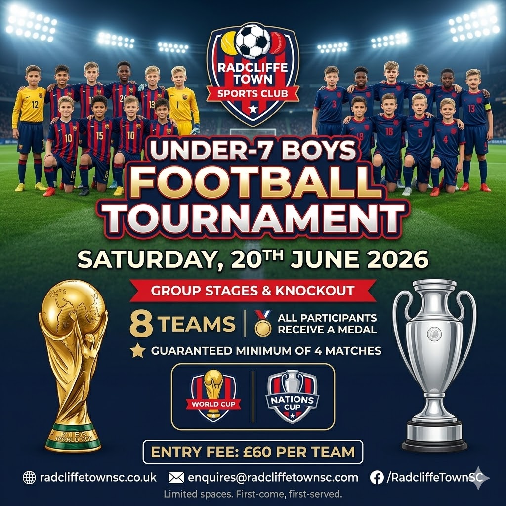 Radcliffe Town Sports Club World Cup – U7 Boys Tournament
